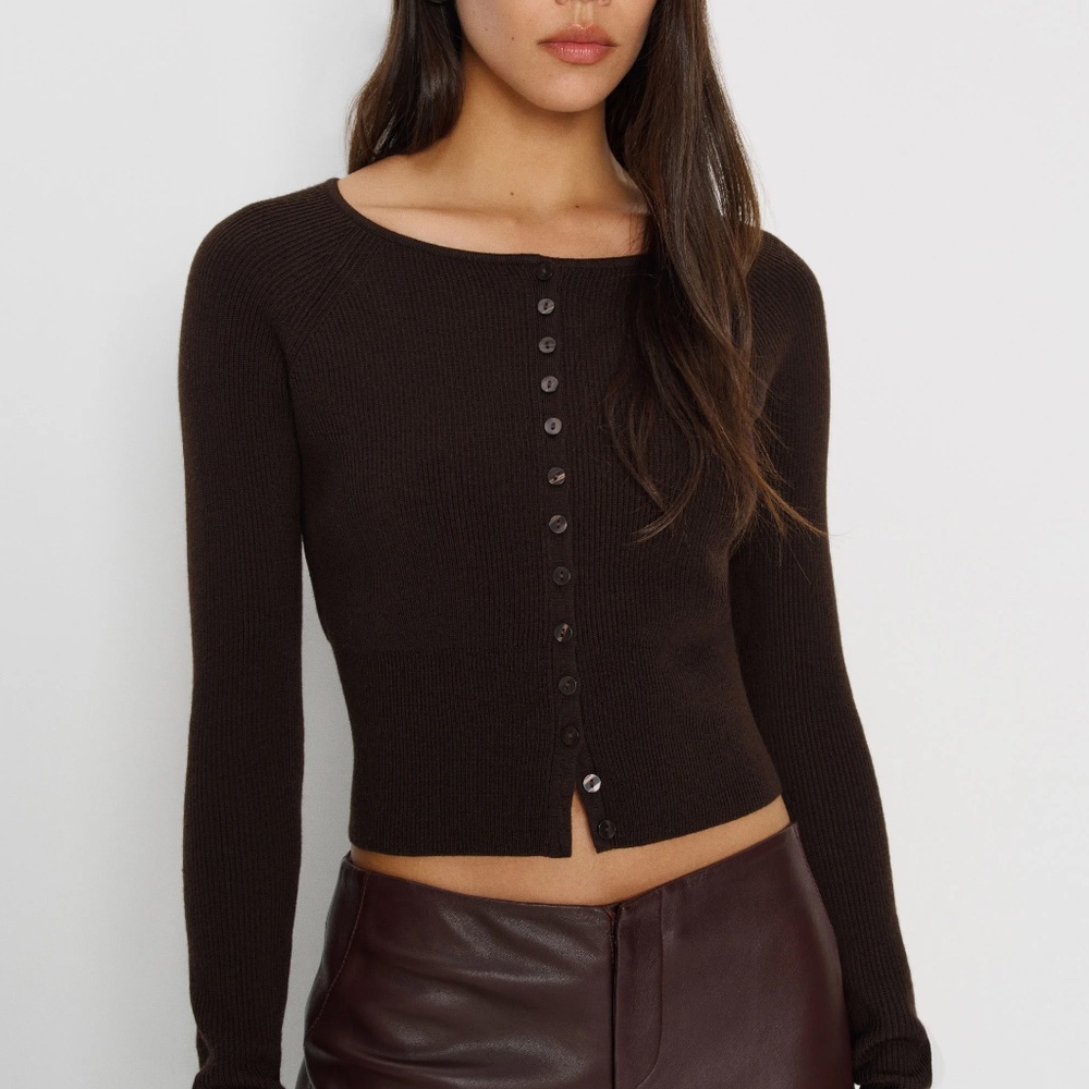 Reformation Meadow Regenerative Merino Cardigan - Size Small NWT